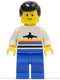 LEGO air006 Airport - Classic, Blue Legs, Black Male Hair