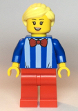LEGO cty1139 Ice Cream Vendor - Female, Red Legs, Bright Light Yellow Hair