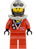 LEGO div014 Divers - Red Diver 2, Red Legs, Black Helmet