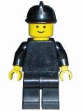 LEGO fire005 Plain Black Torso with Black Arms, Black Legs, Black Fire Helmet