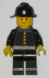 LEGO fire005s Fire - Old Stickered Torso, Black Fire Helmet
