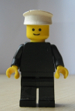 LEGO pln106 Plain Black Torso with Black Arms, Black Legs, White Hat