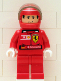 LEGO rac022s F1 Ferrari - M. Schumacher with Helmet - with Torso Stickers