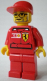 LEGO rac032s F1 Ferrari Engineer 2 - with Vodafone Shell Torso Stickers