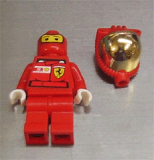 LEGO rac033s F1 Ferrari Pit Crew Member, Fuel (8673) - with Torso Stickers