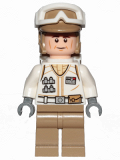 LEGO sw1026 Hoth Rebel Trooper White Uniform, Dark Tan Legs, Backpack (Cheek Lines)