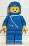 LEGO zip001 Jacket with Zipper - Blue, Blue Legs, Blue Classic Helmet