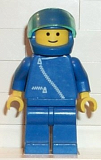 LEGO zip004 Jacket with Zipper - Blue, Blue Legs, Blue Helmet, Trans-Light Blue Visor