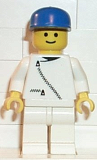 LEGO zip010 Jacket with Zipper - White, White Legs, Blue Cap